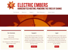Tablet Screenshot of electricembers.coop
